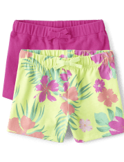 Girls Tropical Shorts 2-Pack