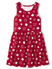 Girls Maple Leaf Everyday Dress