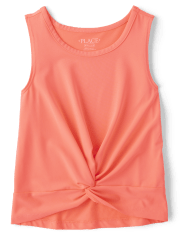 Camisetas sin mangas Niña Quick Dry Twist Front