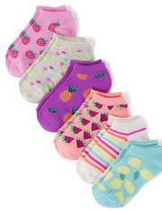 Girls Fruit Ankle Socks 6-Pack