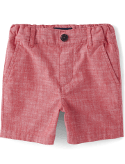 Baby And Toddler Boys Textured Chino Shorts