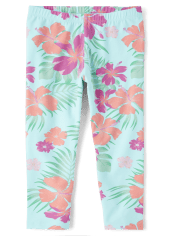 Leggings capri con estampado para niñas