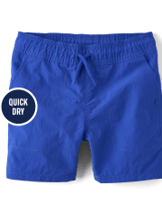 Shorts deportivos sin cierres de secado rápido para niños