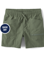 Shorts cargo sin cordones de secado rápido para niños