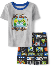 Pijama de algodón ajustado para niño Gamer
