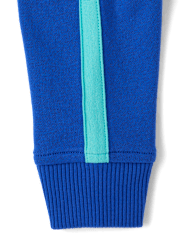 Bebés y niños pequeños Boys Side Stripe French Terry Zip Up Sudaderas con capucha