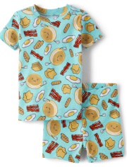 Unisex Baby And Toddler Breakfast Snug Fit Cotton Pajamas