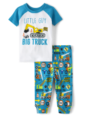 Baby And Toddler Boys Construction Snug Fit Cotton Pajamas