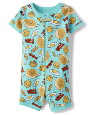 Unisex Baby And Toddler Breakfast Snug Fit Cotton One Piece Pajamas