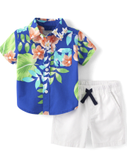 Baby Boys Matching Family Tropical 2-Piece Outfit Set