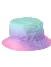 Girls Ombre Reversible Bucket Hat