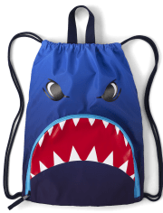 Boys Shark Drawstring Bag