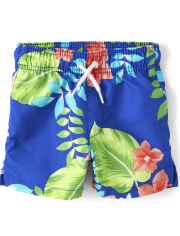 Baby And Toddler Boys Dad And Me Tropical Swim Trunks
