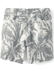 Boys Palm Tree Pull On Jogger Shorts