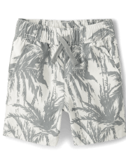 Baby And Toddler Boys Palm Tree Jogger Shorts