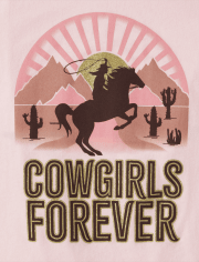 Niña Cowgirls Forever Camisetas estampadas