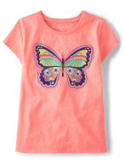 Girls Butterfly Graphic Tee