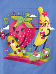 Camisetas estampadas Niña Fruit Skateboard