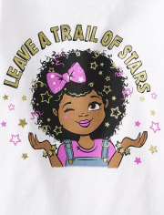 Baby And Toddler Girls Star Graphic Tee