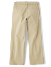 Girls Uniform Wide Leg Chino Pants