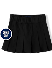 Girls Uniform Quick Dry Pleated Skort