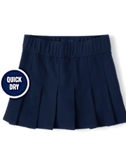 Girls Uniform Quick Dry Pleated Skort