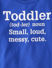 Baby And Toddler Boys Toddler Definition Graphic Tee