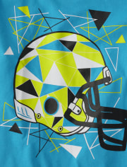 Boys Football Helmet Graphic Tee