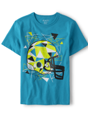 Boys Football Helmet Graphic Tee