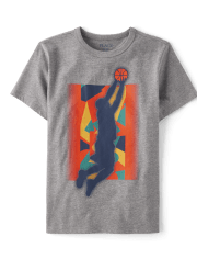 Boys Basketball Player Graphic Tee