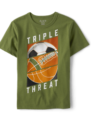 Boys Triple Threat Graphic Tee