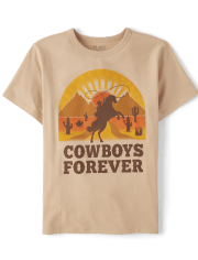 Boys Cowboys Forever Graphic Tee
