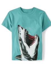 Boys Shark Mouth Graphic Tee