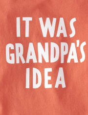 Baby And Toddler Boys Grandpa's Idea Graphic Tee