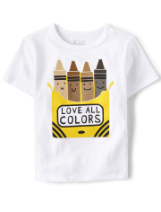Baby And Toddler Boys Crayons Graphic Tee