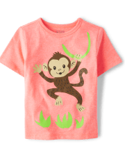 Baby And Niños pequeños Boys Monkey Camisetas estampadas