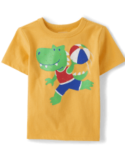 Baby And Toddler Boys Dino Beach Ball Graphic Tee