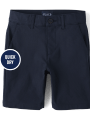 Shorts chinos uniformes de secado rápido para niños