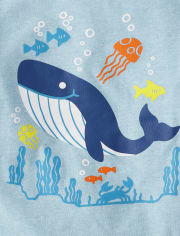 Baby And Toddler Boys Whale Graphic Tee