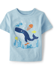 Baby And Toddler Boys Whale Graphic Tee