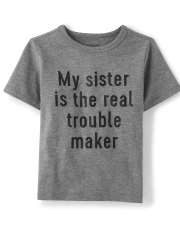 Baby And Toddler Boys Sister Graphic Tee