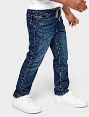 Baby And Toddler Boys Pull On Straight Jeans