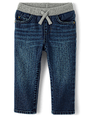 Baby And Toddler Boys Pull On Straight Jeans