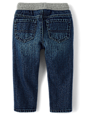 Baby And Toddler Boys Pull On Straight Jeans