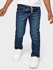 Baby And Toddler Boys Pull On Straight Jeans