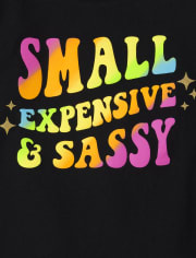 Baby And Niños pequeños Niña Sassy Camisetas estampadas