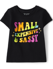 Baby And Niños pequeños Niña Sassy Camisetas estampadas