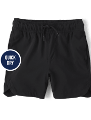 Boys Quick Dry Lined Pull On Jogger Shorts