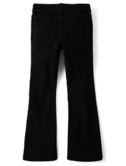 Jeans acampanados ajustados para niñas