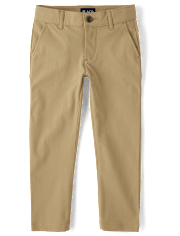 Pantalones chinos ajustados de secado rápido uniformes para niños